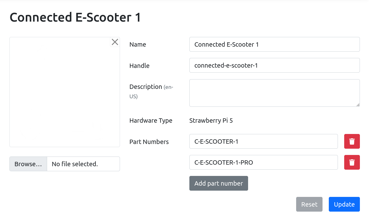 System Model Page Screenshot