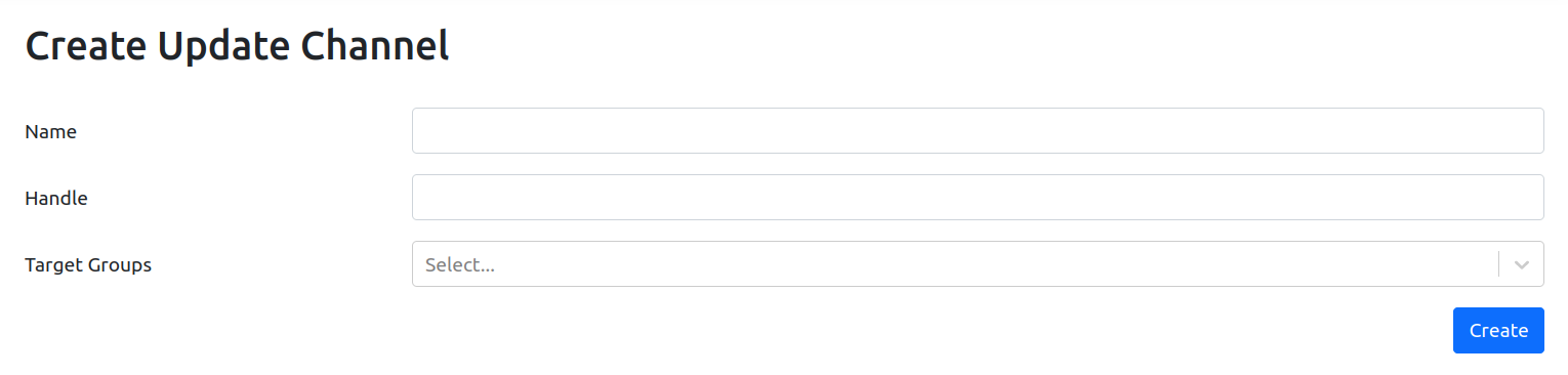 Create Channel Screenshot