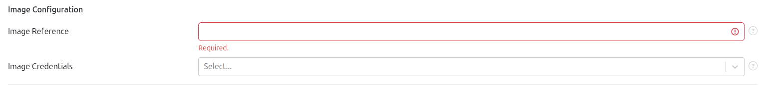 Image Configuration Section