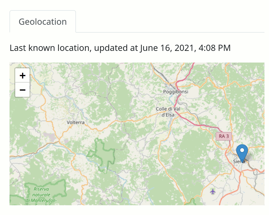 Device Geolocation Screenshot