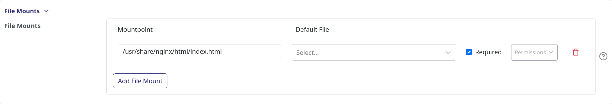 File mount