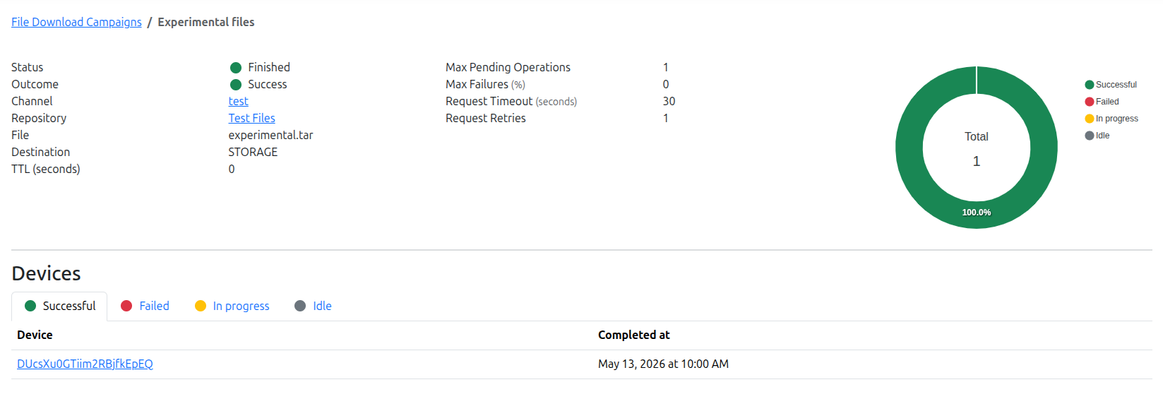 File Download Campaign Page Screenshot