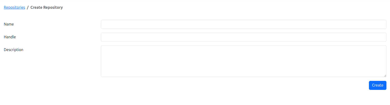 Create Repository Screenshot